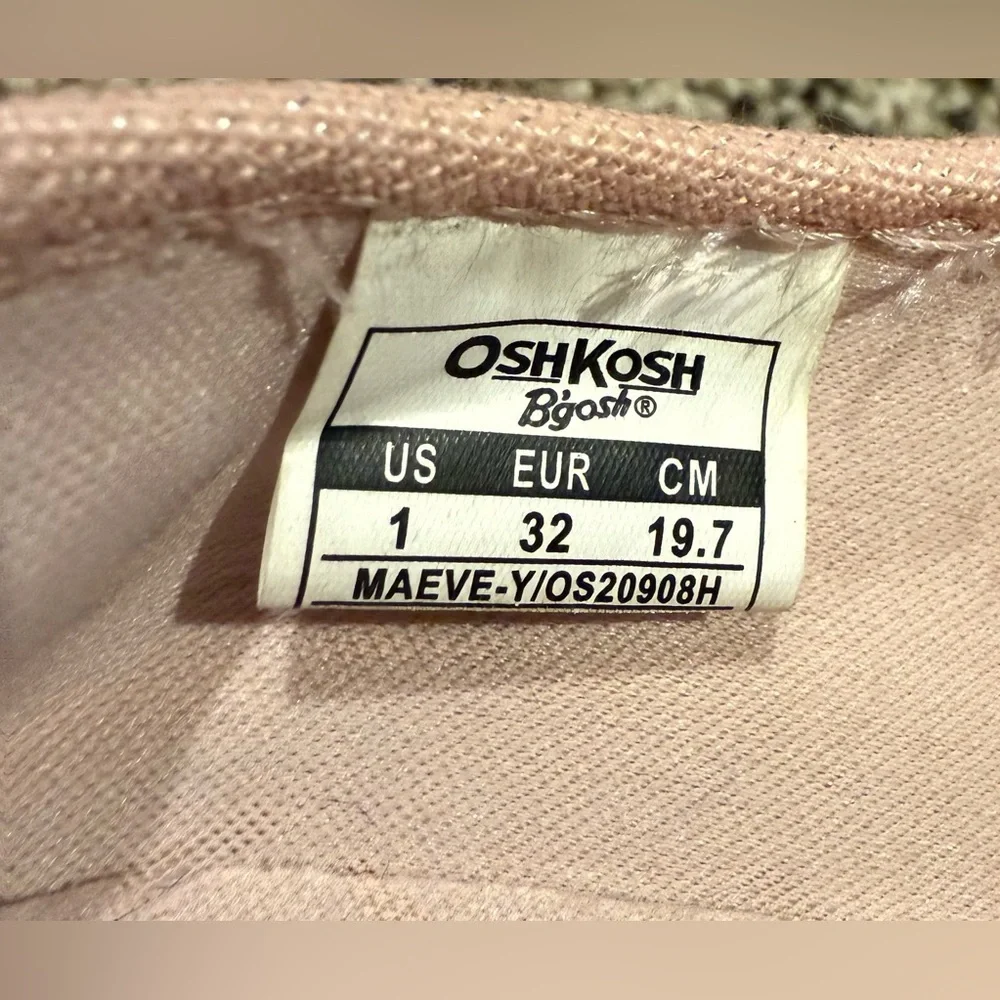 OshKosh B'gosh Soft Pink with Sparkle Slip Ons